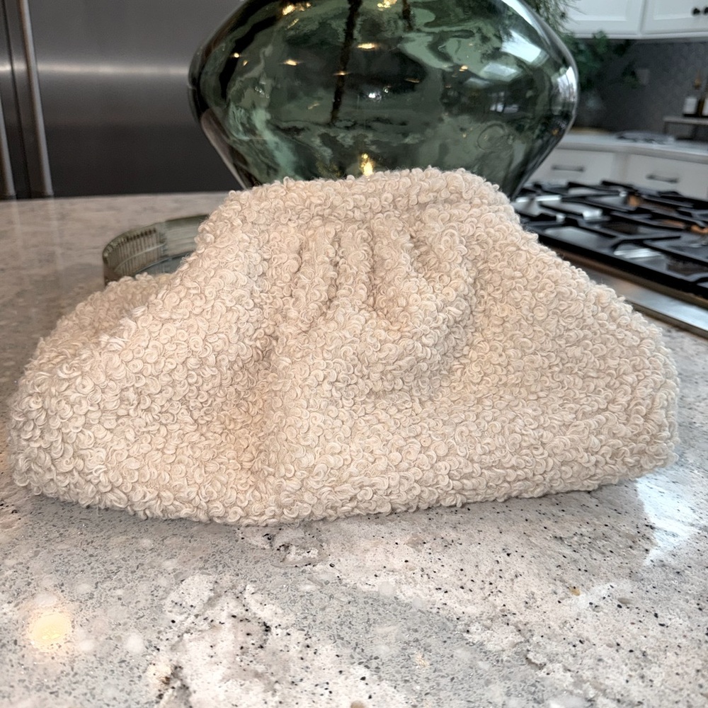 Shearling clutch from NAKED